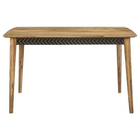 Natural Sheesham Wood Counter Height Dining Table with Rectangular Counter Height Table, Natural Tone